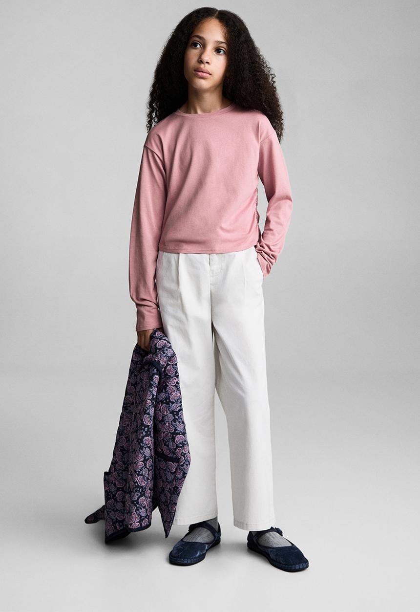 MANGO - T-shirt montil - pink