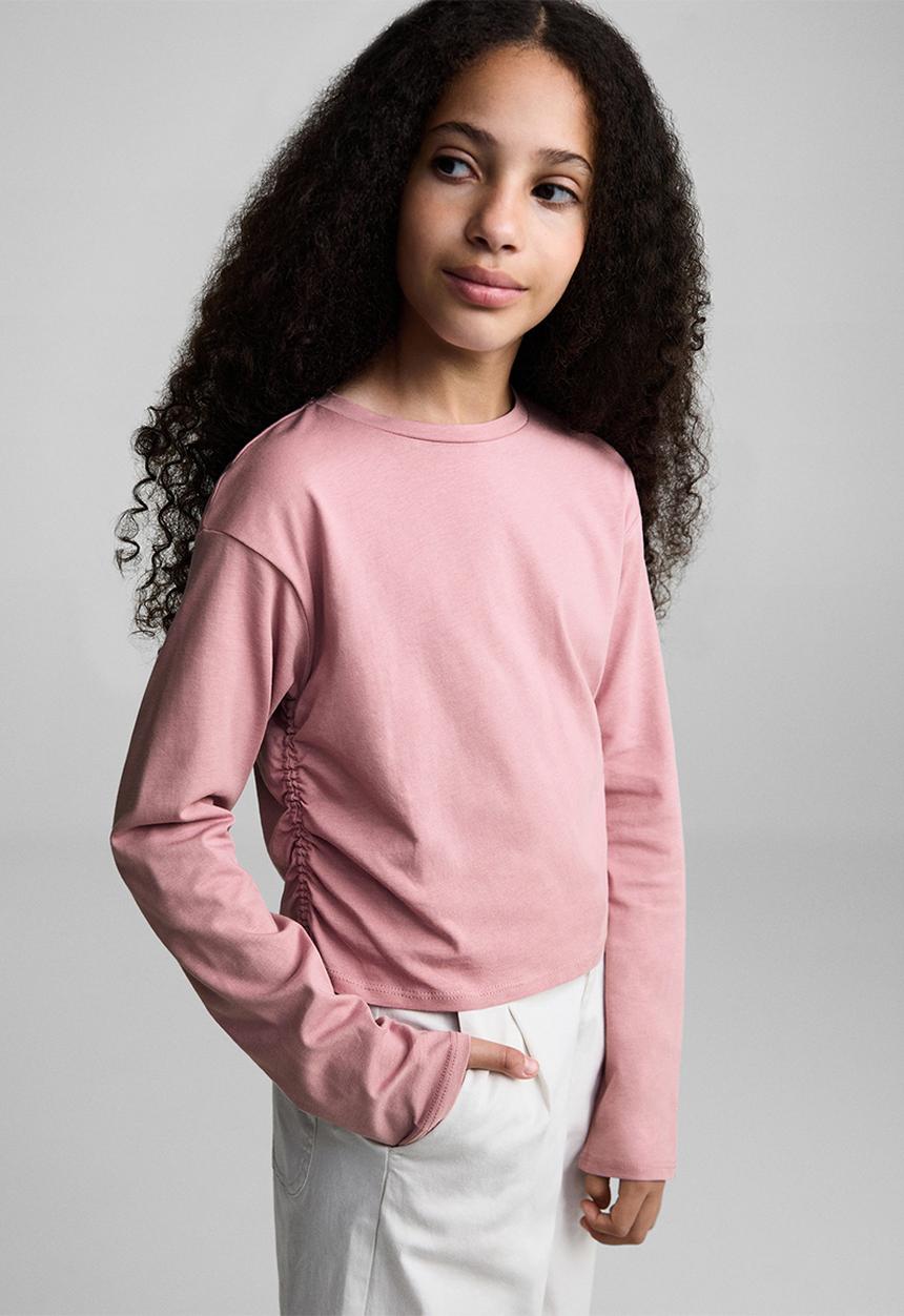 MANGO - T-shirt montil - pink