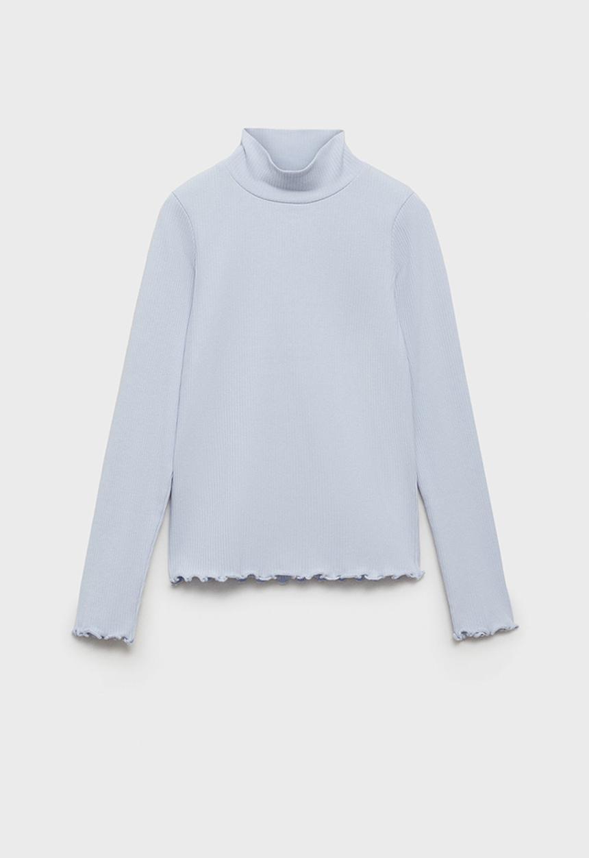 MANGO - T-shirt turborib - light/pastel blue