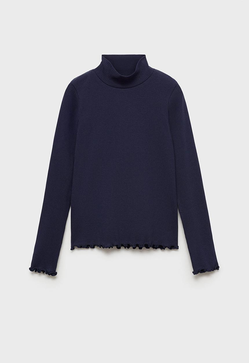 MANGO - T-shirt turborib - navy