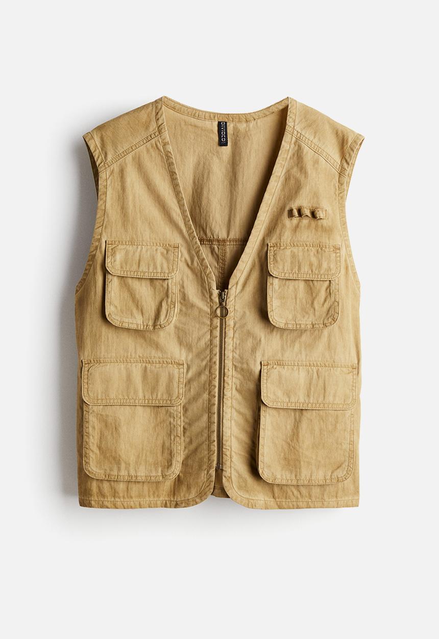 H&M - Cargo gilet - beige