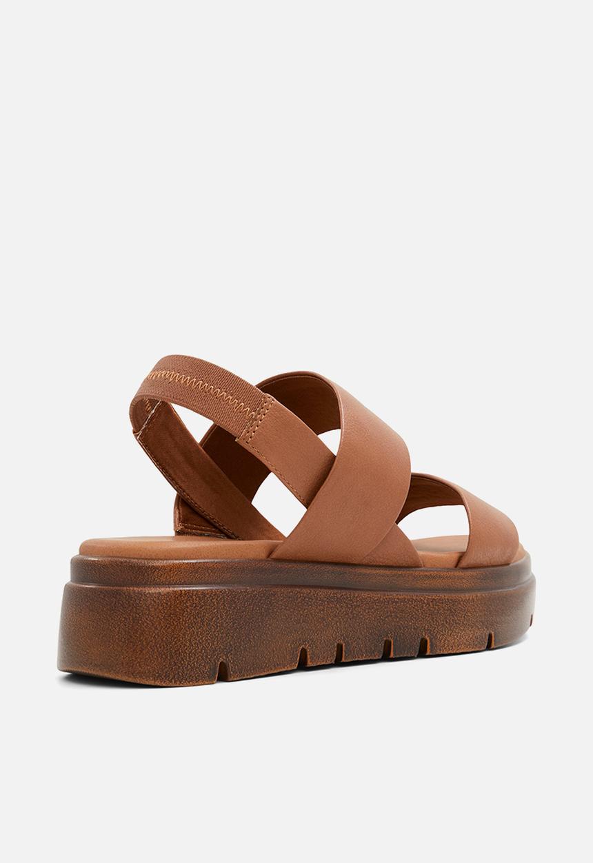 Call It Spring - Adia Flatform Slingback - Cognac