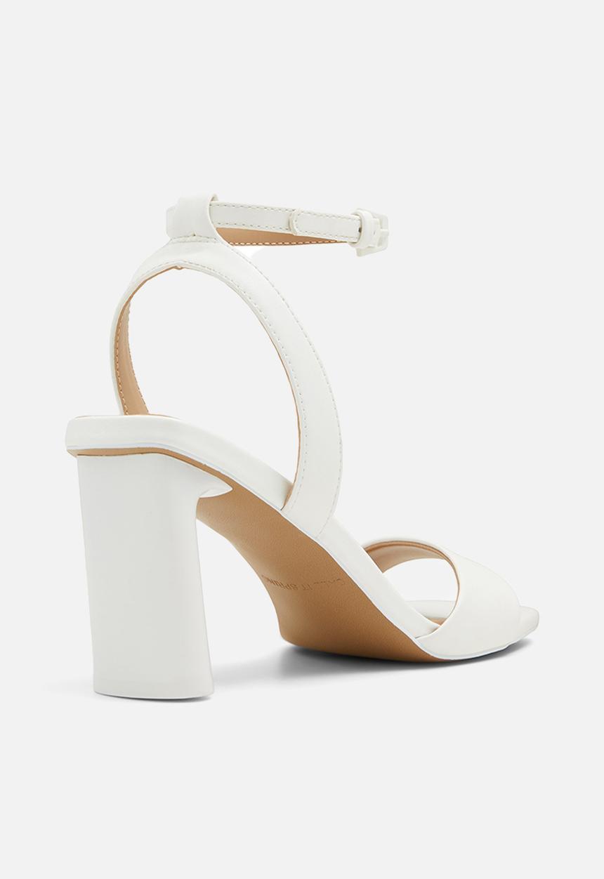 Call It Spring - Rorii Ankle Strap Block Heel - White