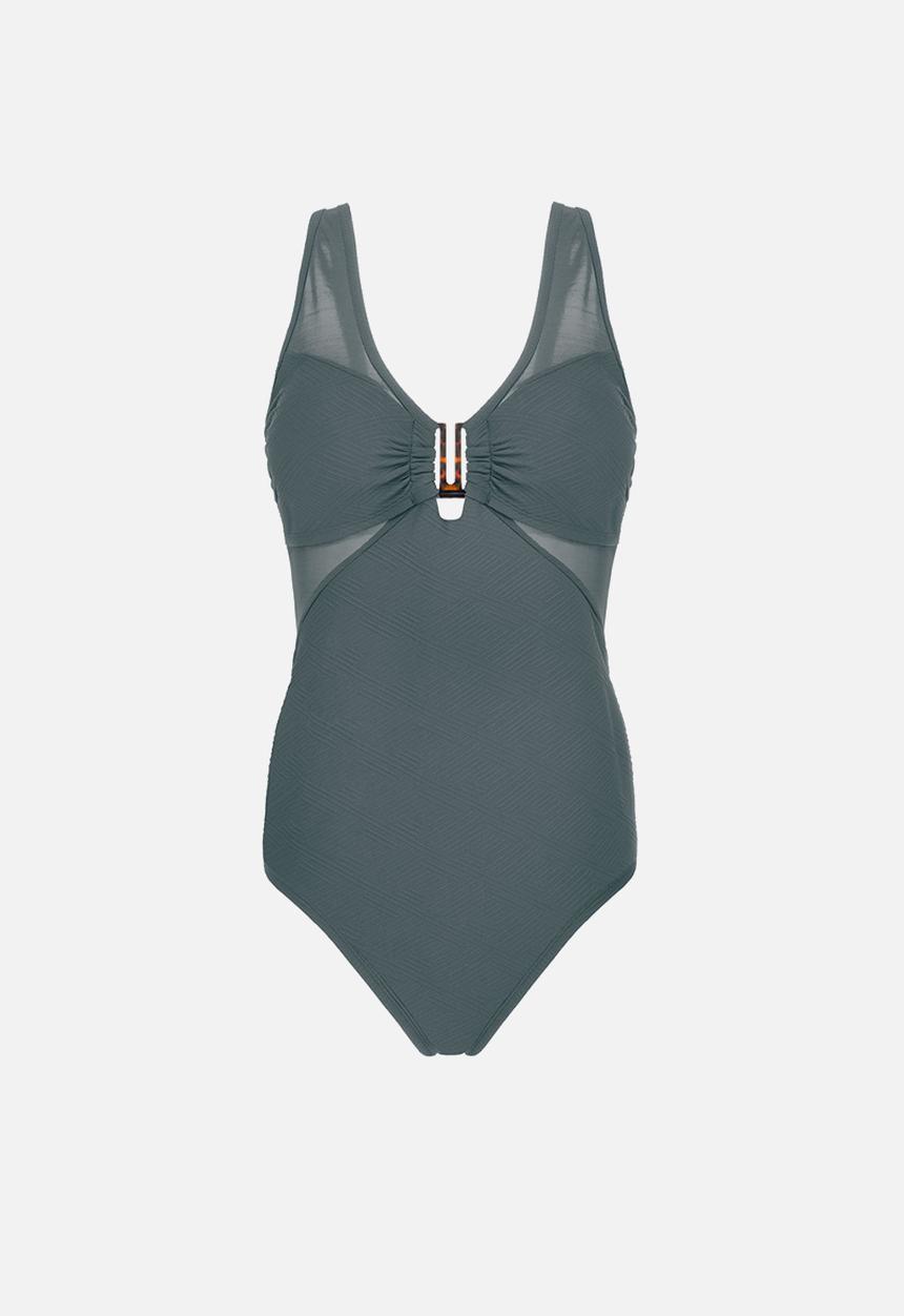 DORINA - Sunyani shaping swimsuit - green