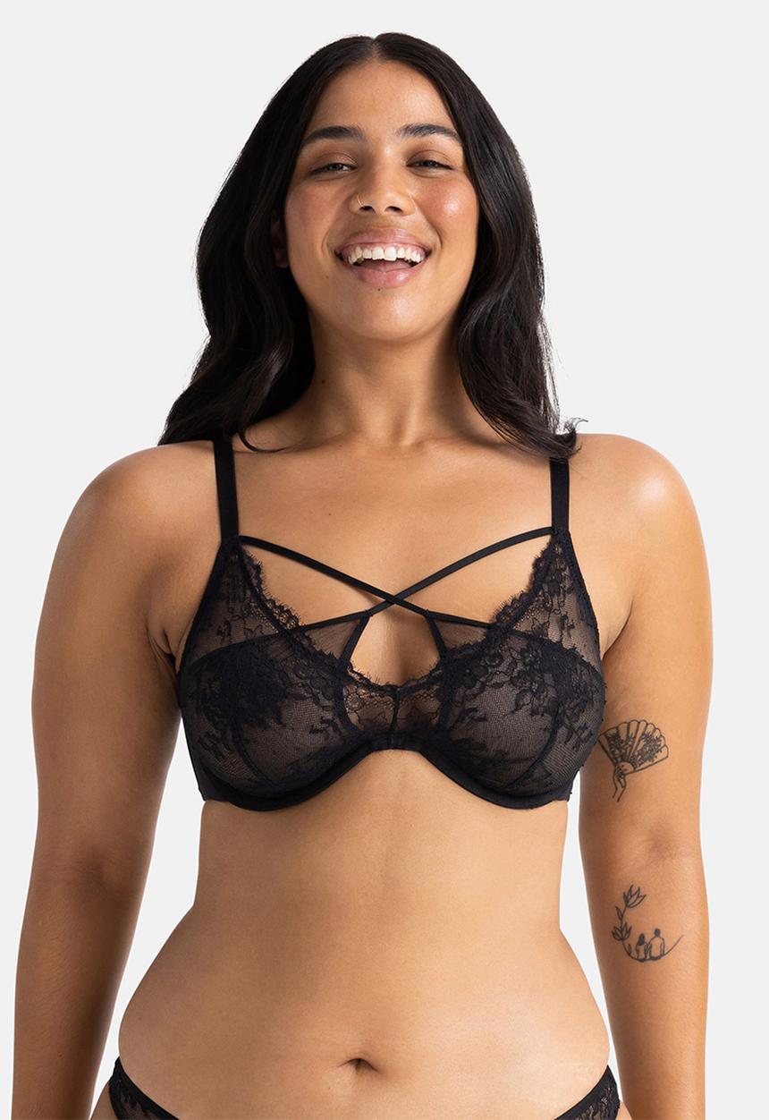 DORINA - Curvy tessa wired bra - black