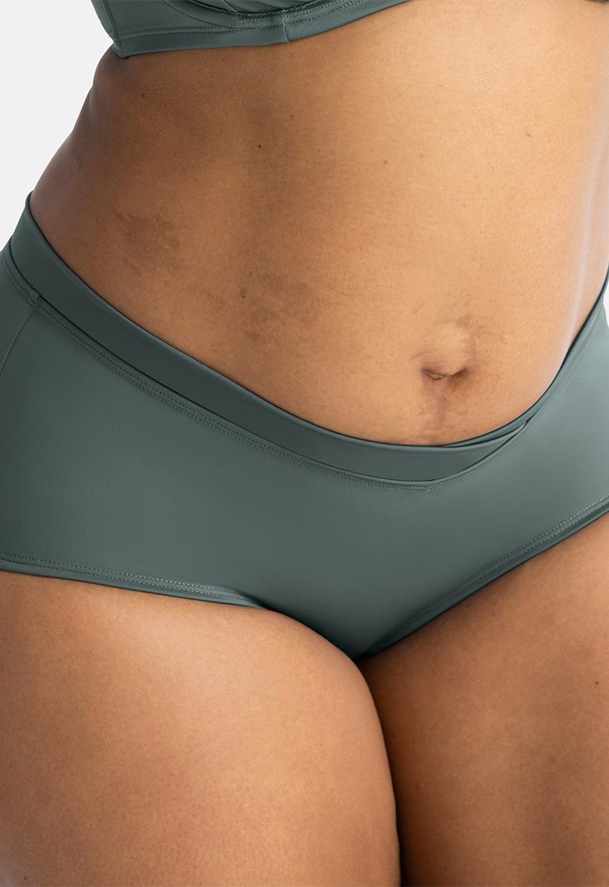 DORINA - Plus Oda midi bikini bottom - green