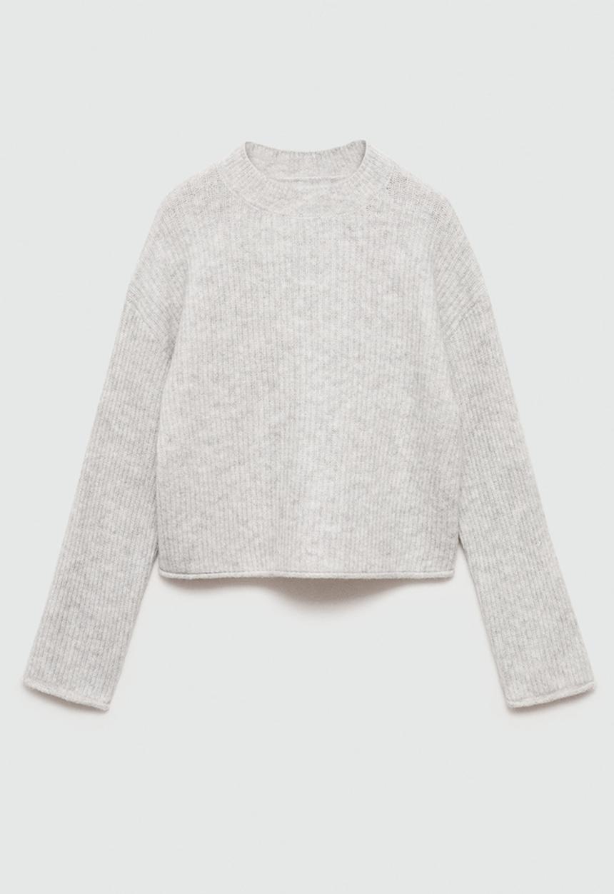 MANGO - Sweater sophie - light grey denim