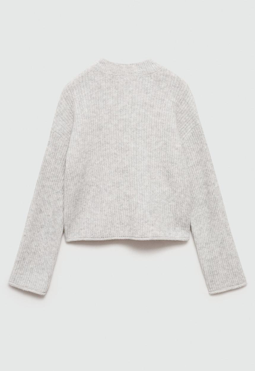 MANGO - Sweater sophie - light grey denim