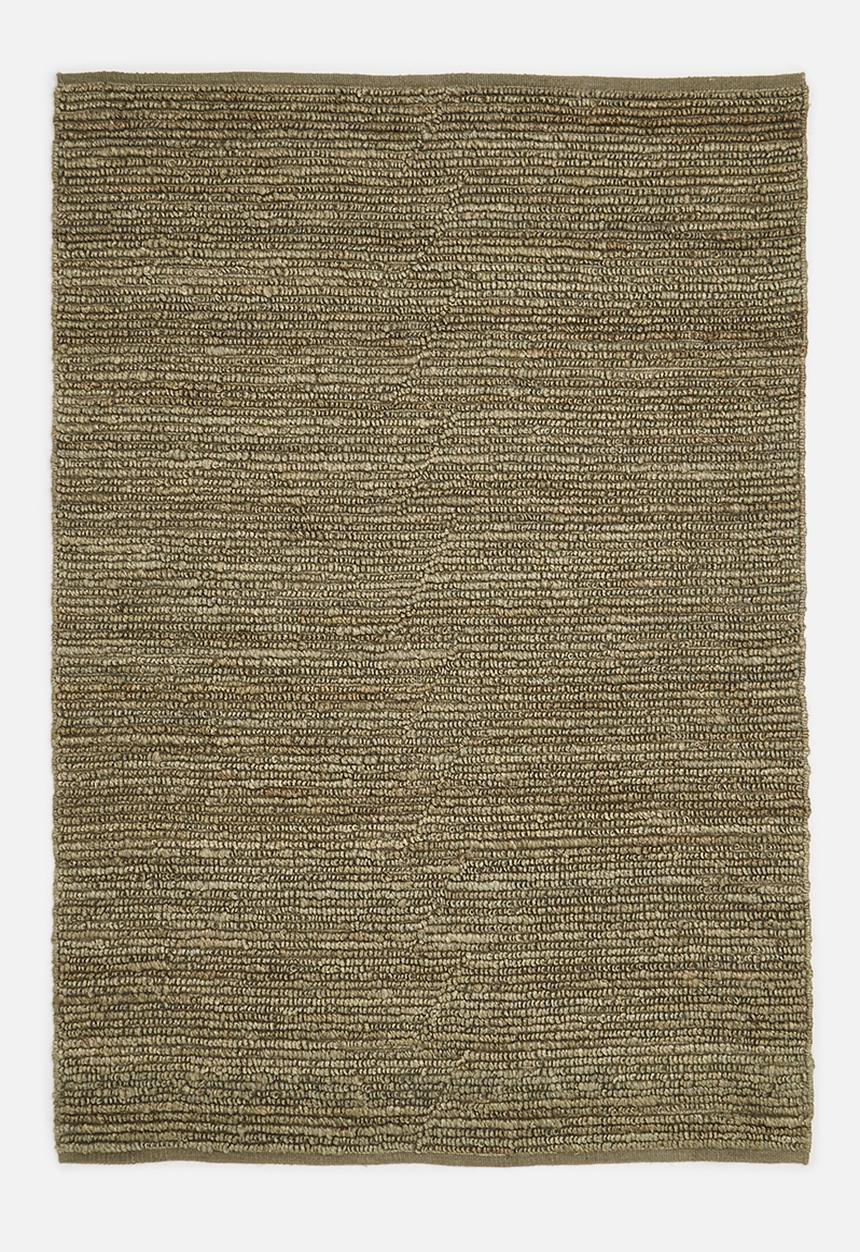Sixth Floor - Hand Woven Chunky Jute Rug - Khaki
