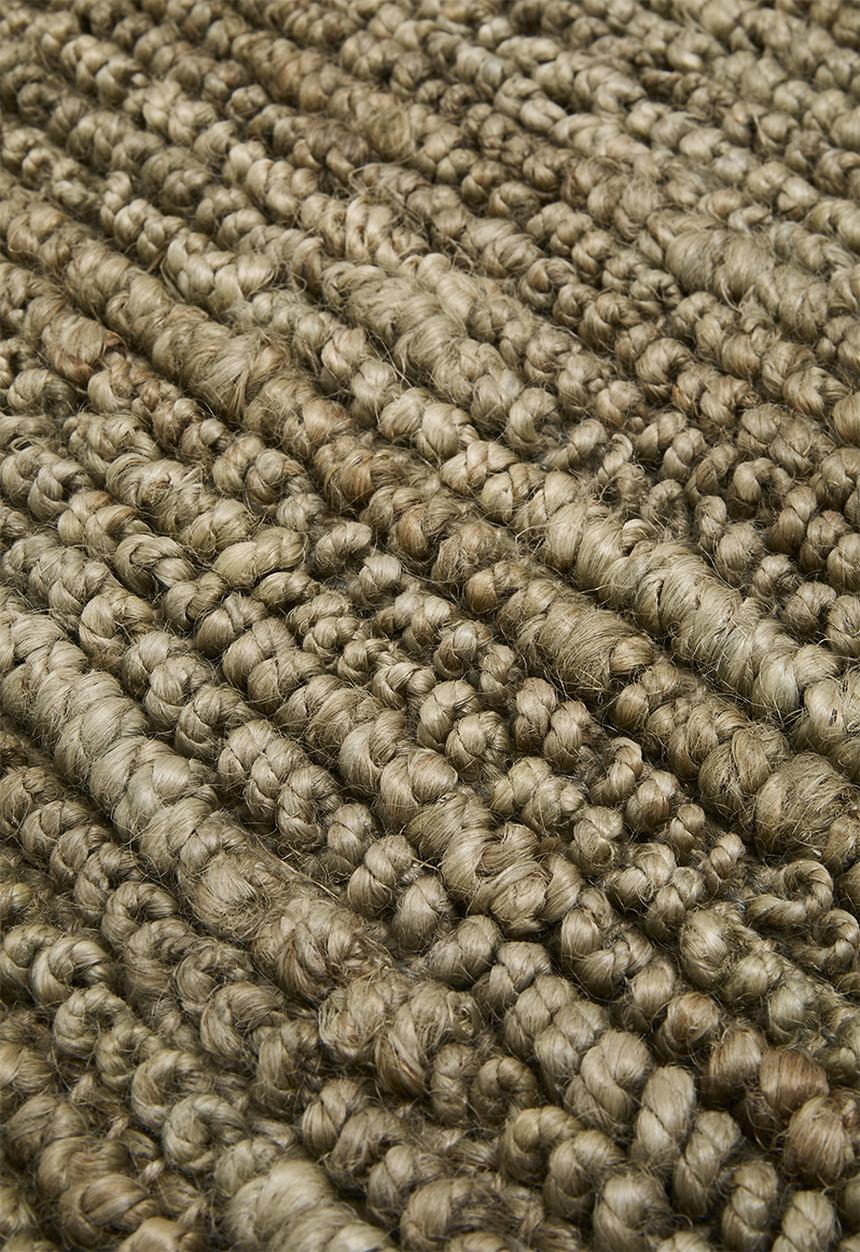 Sixth Floor - Hand Woven Chunky Jute Rug - Khaki