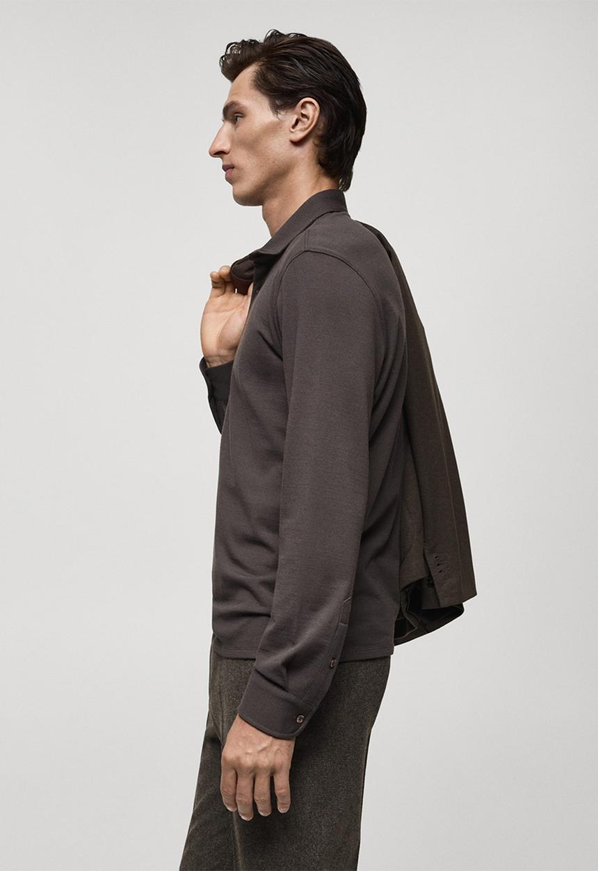 MANGO - Polo shirt barce - brown