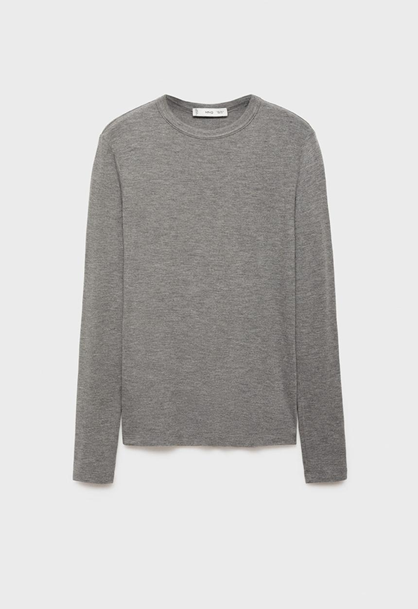 MANGO - T-Shirt Second - Medium Grey