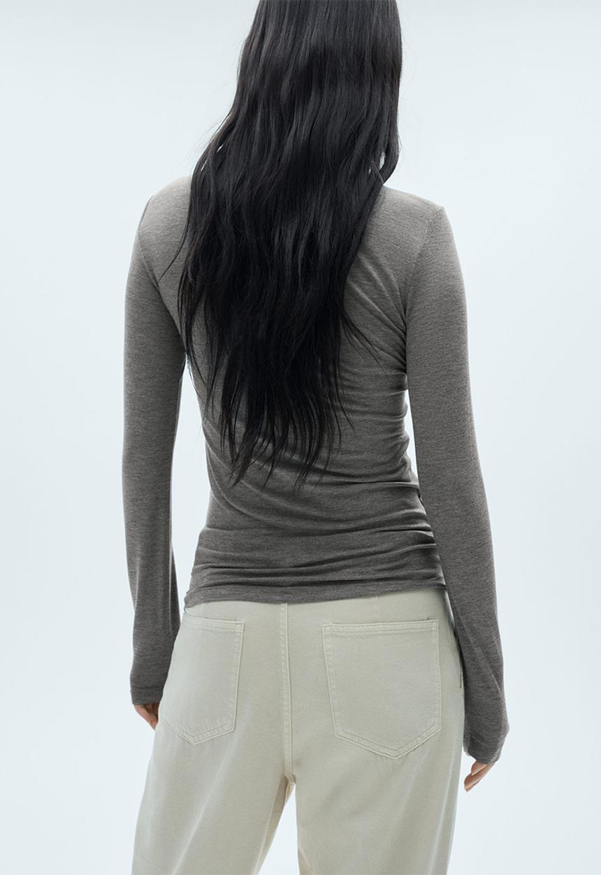 MANGO - T-Shirt Second - Medium Grey