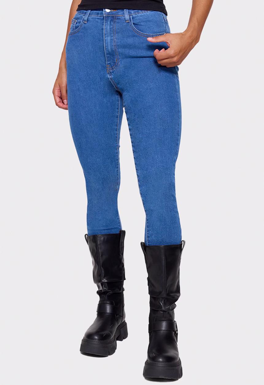 PrettyLittleThing - PLT L30 5 Pocket Skinny Jeans - Mid Blue