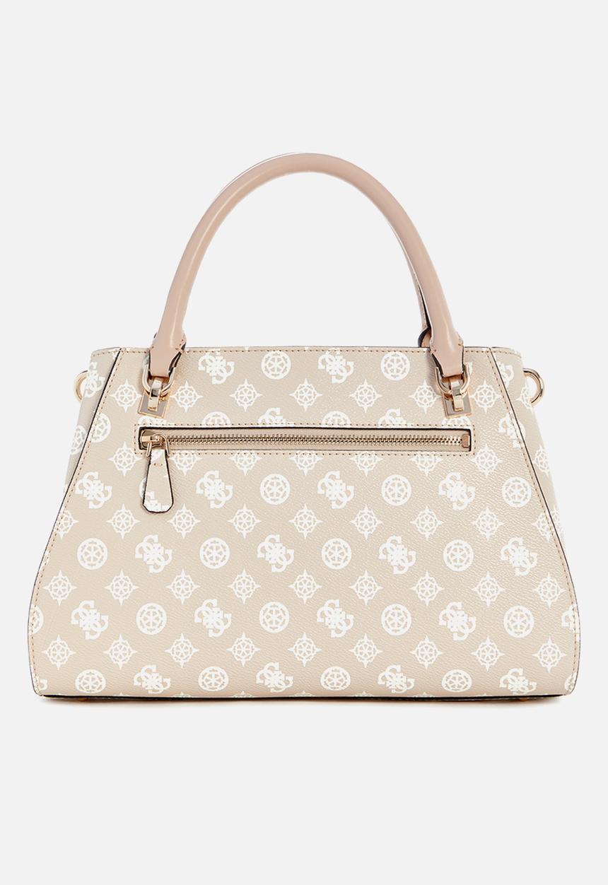 GUESS - Noelle luxury satchel - sand logo