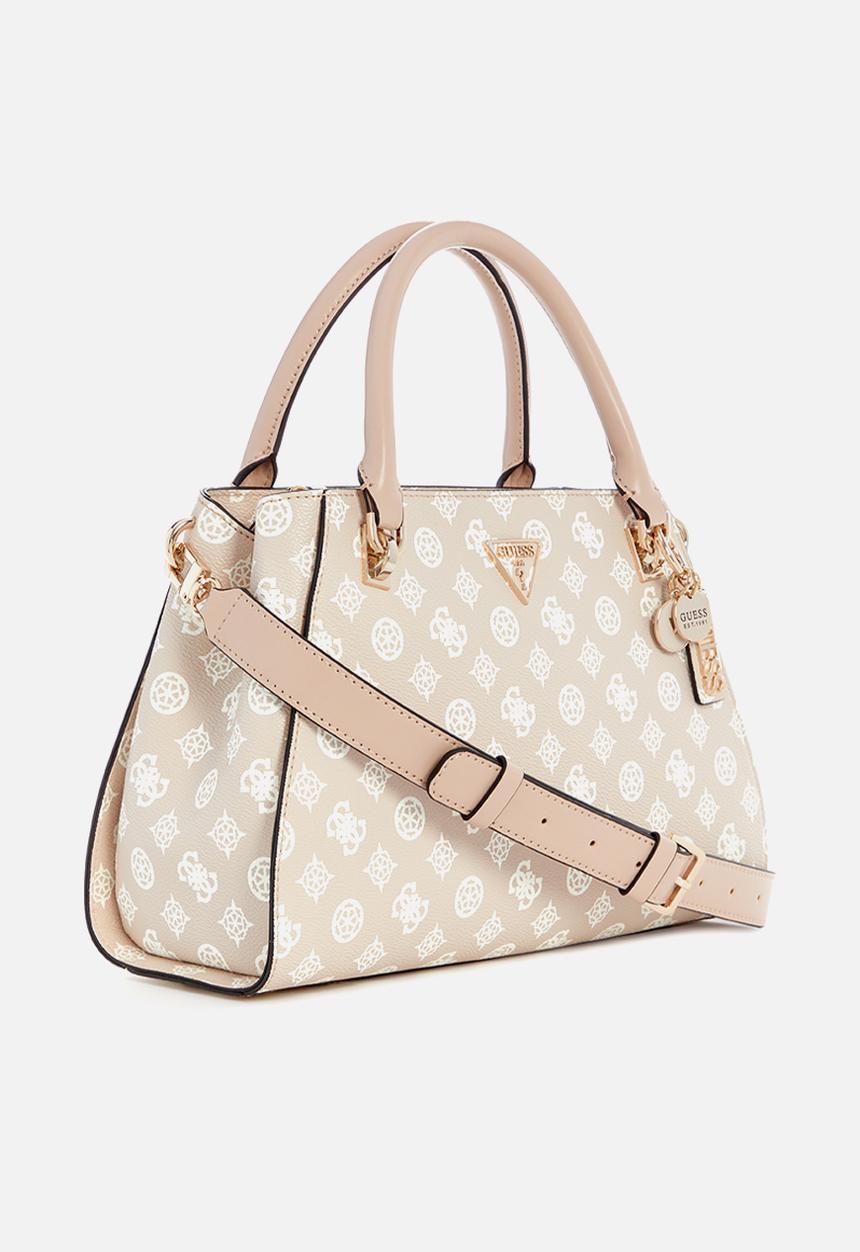 GUESS - Noelle luxury satchel - sand logo