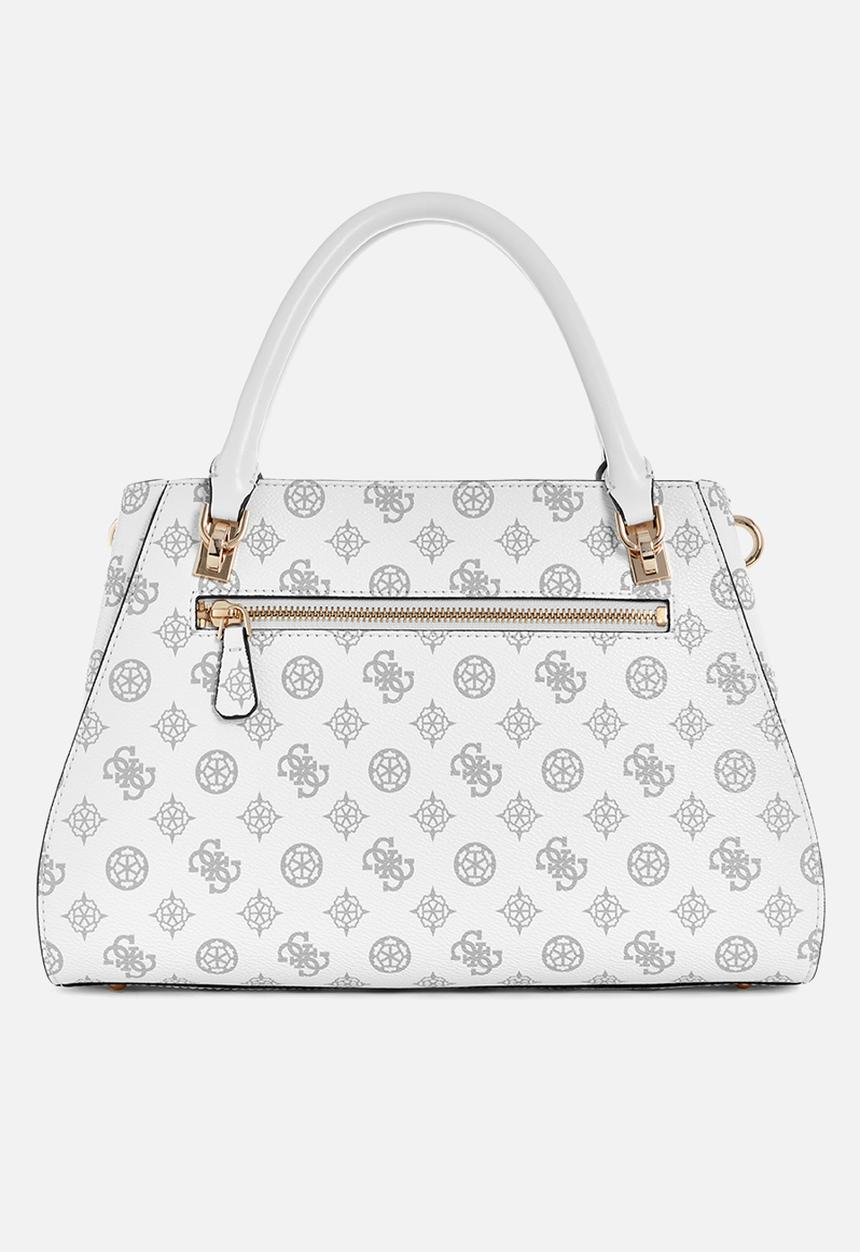GUESS - Noelle luxury satchel - white logo