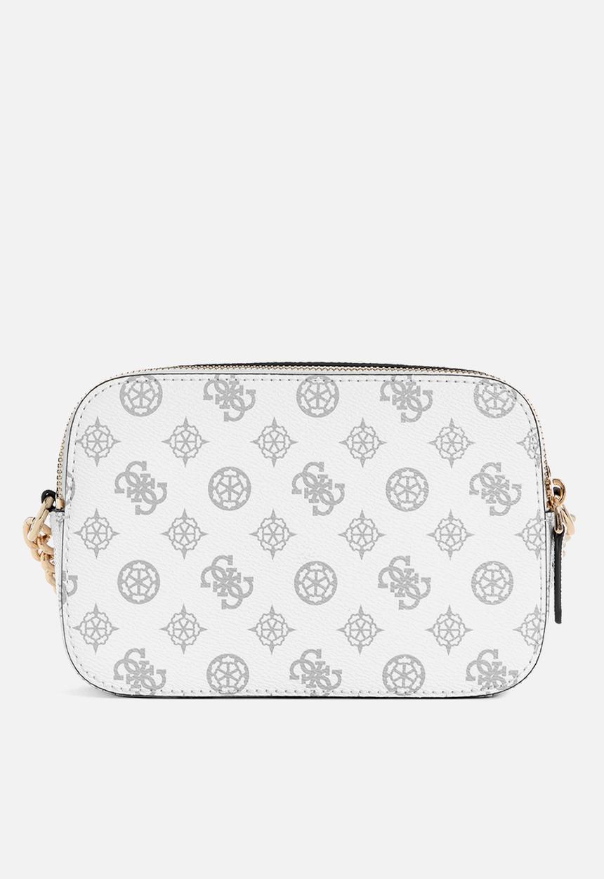 GUESS - Noelle camera crossbody - white logo