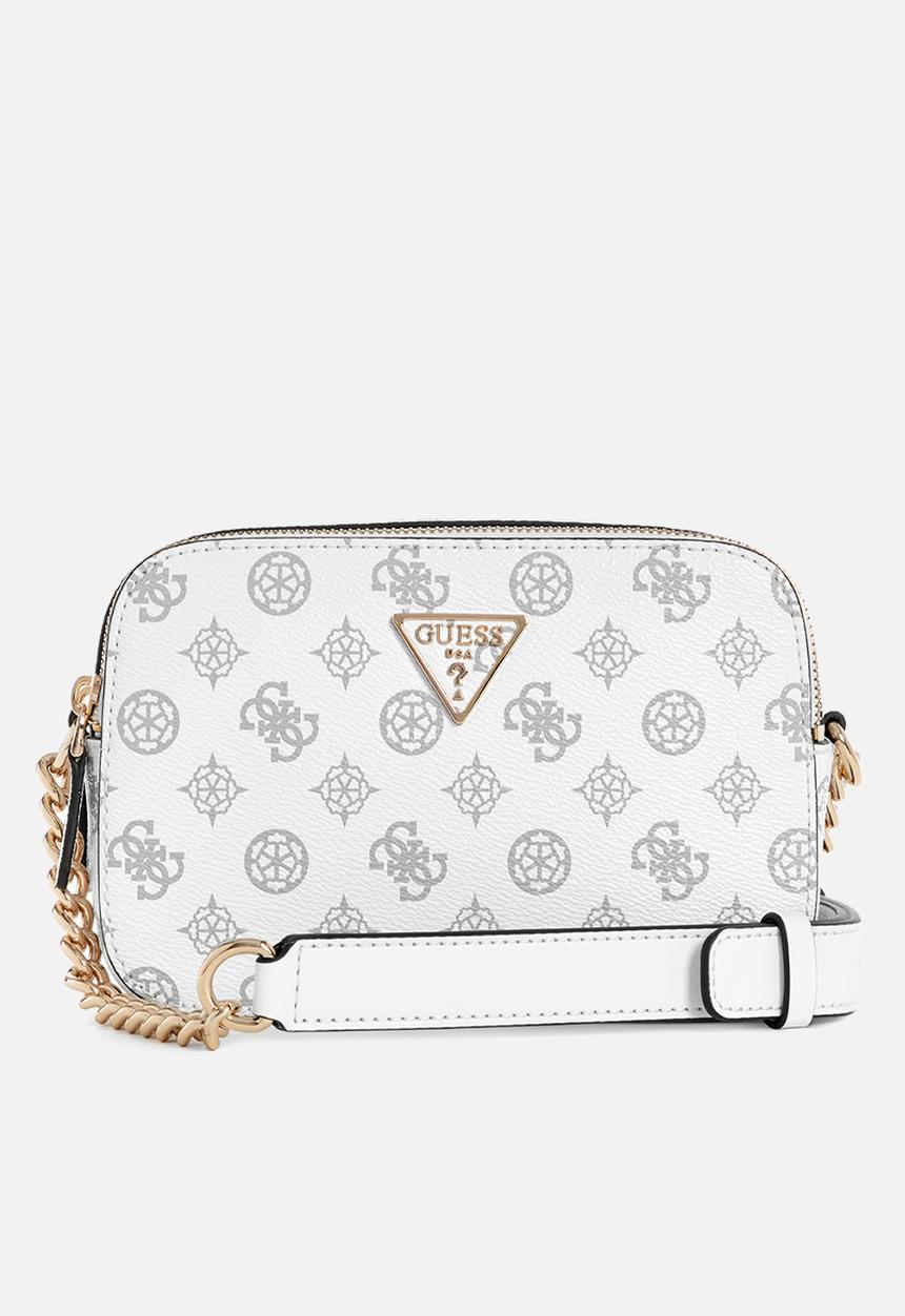 GUESS - Noelle camera crossbody - white logo