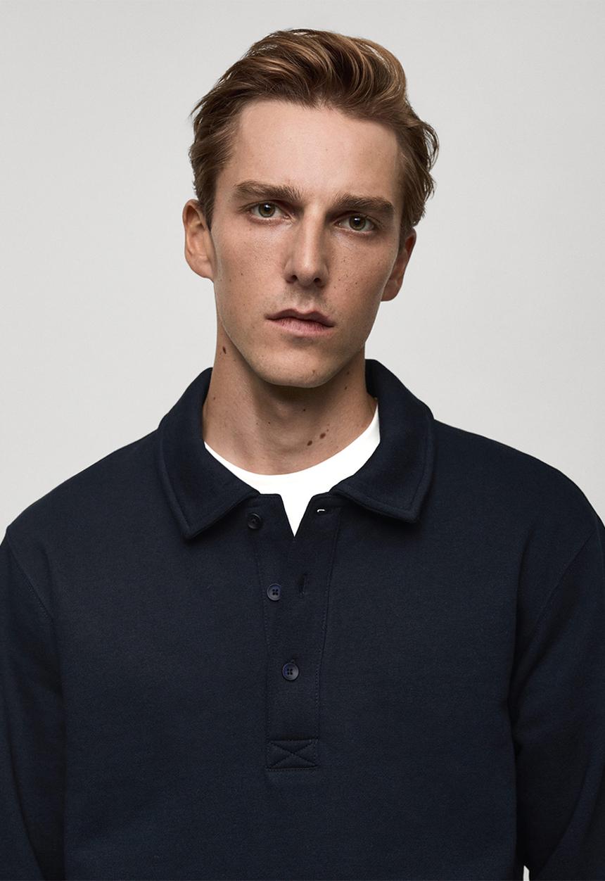 MANGO - Sweatshirt bola - navy