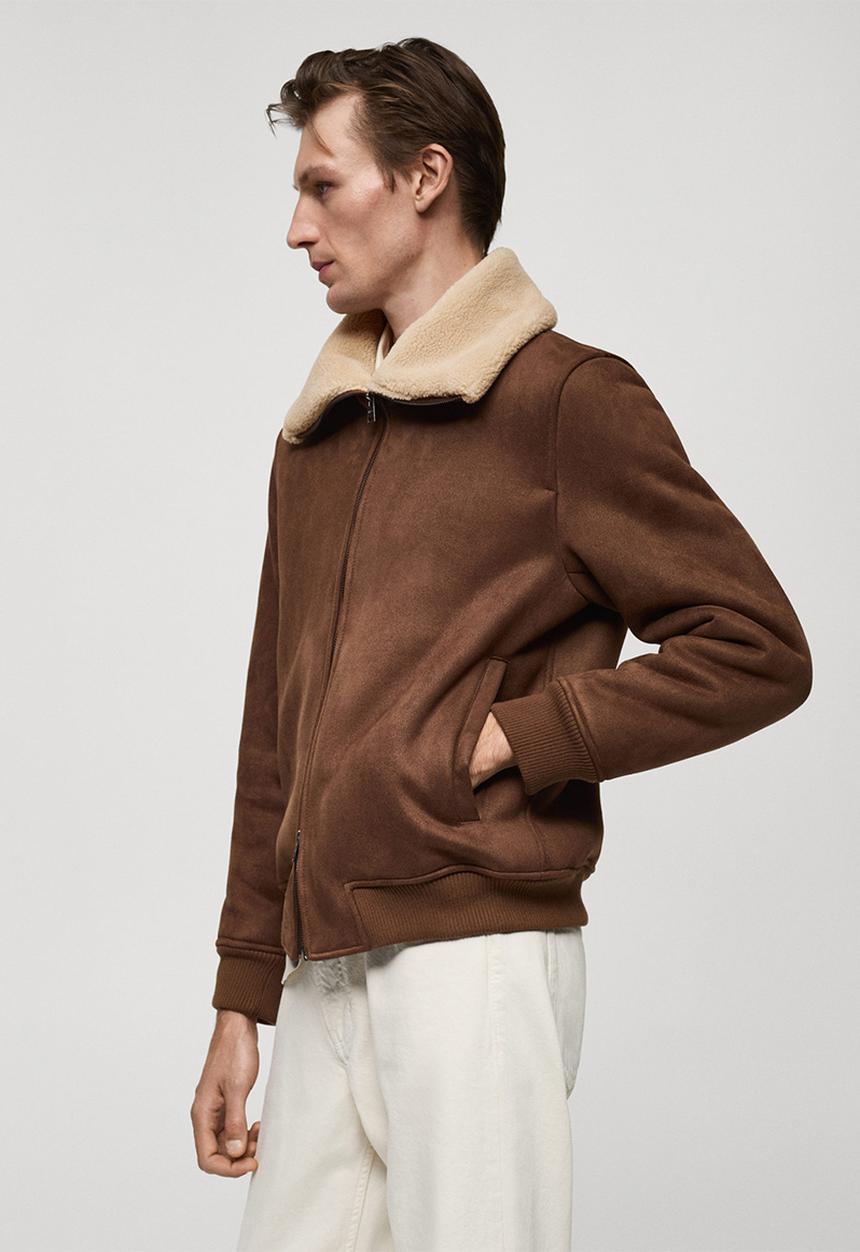MANGO - Jacket ander - brown