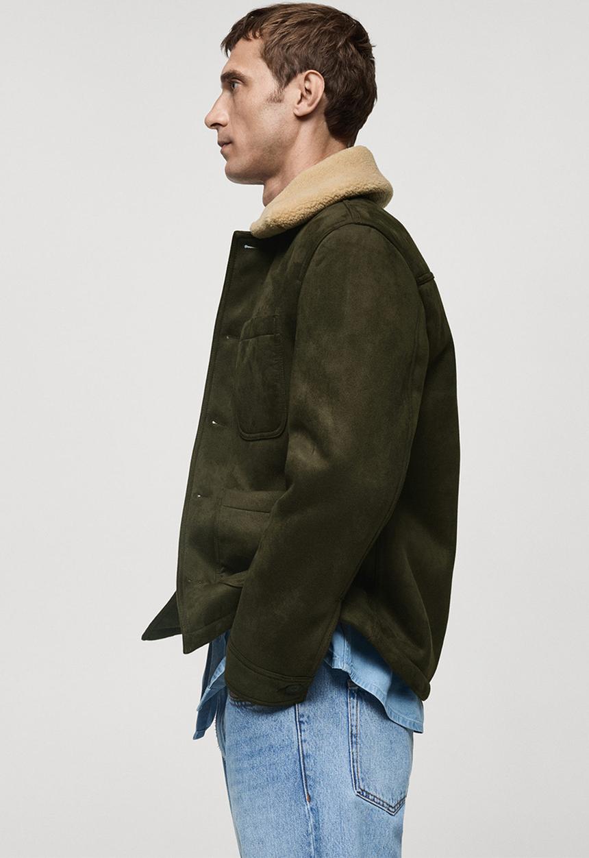 MANGO - Jacket addo - beige & khaki