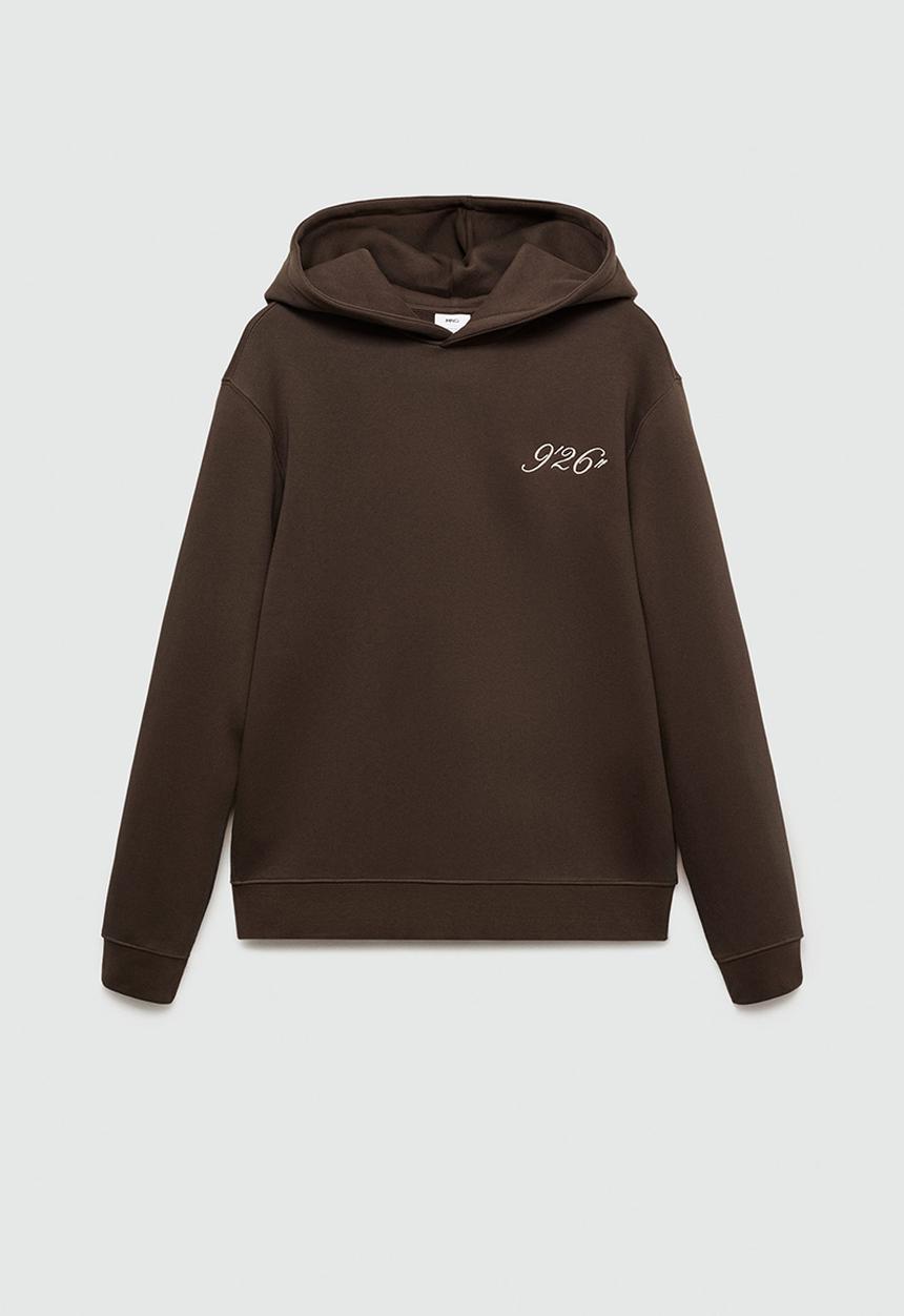 MANGO - Sweatshirt numbers - dark brown