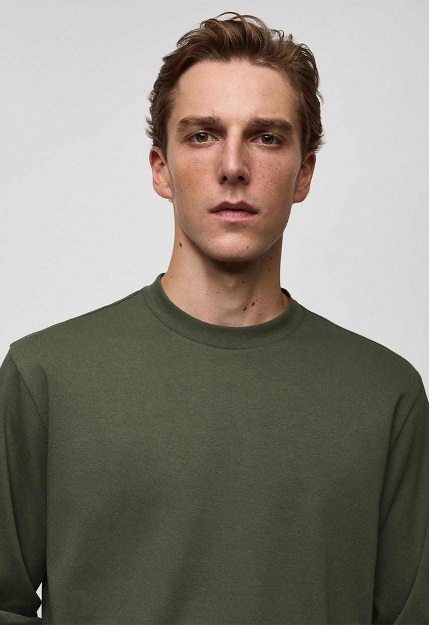 MANGO - T-shirt garet - medium green