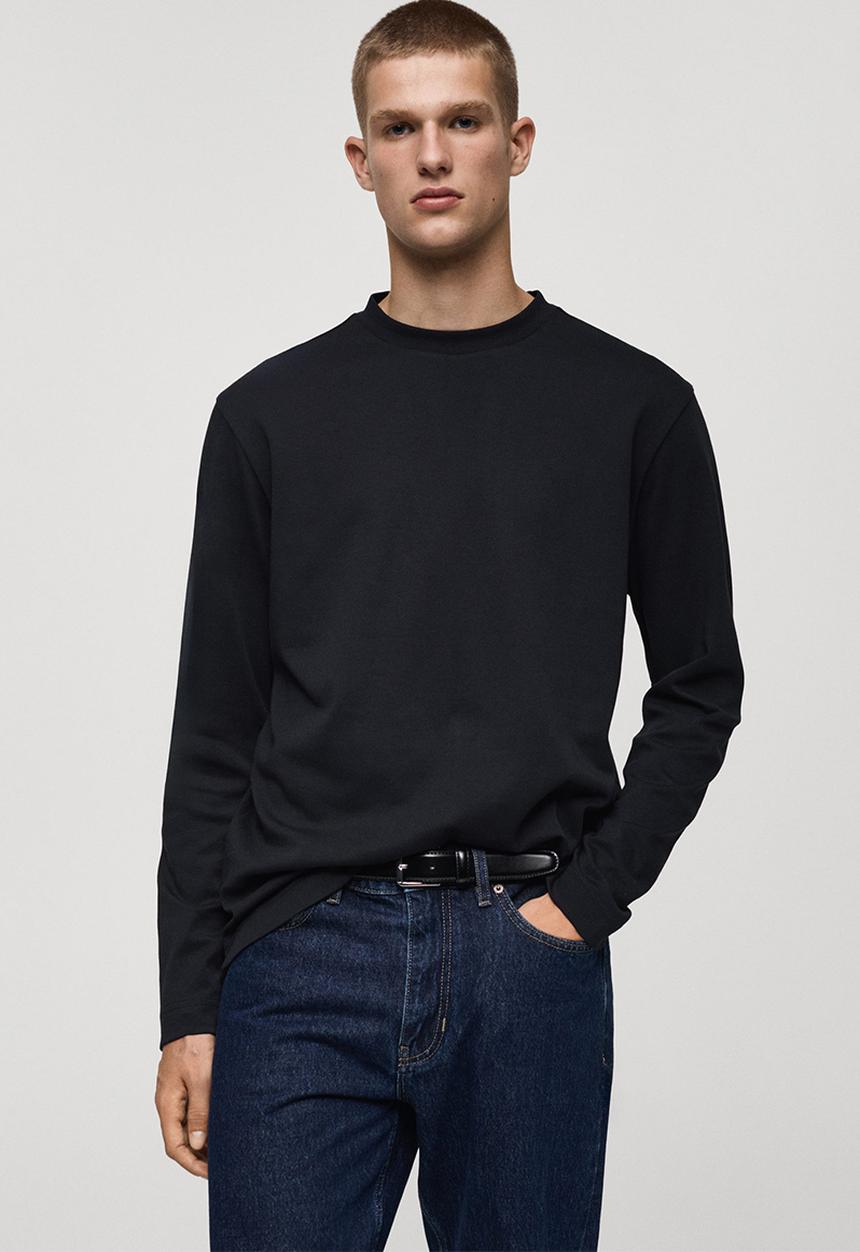 MANGO - T-shirt gareth - navy