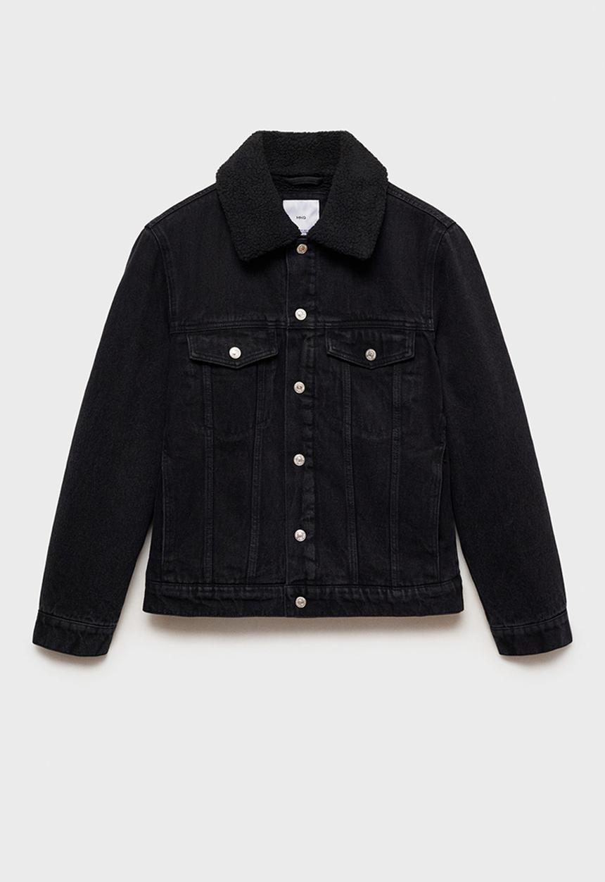 MANGO - Jacket wasp - black denim