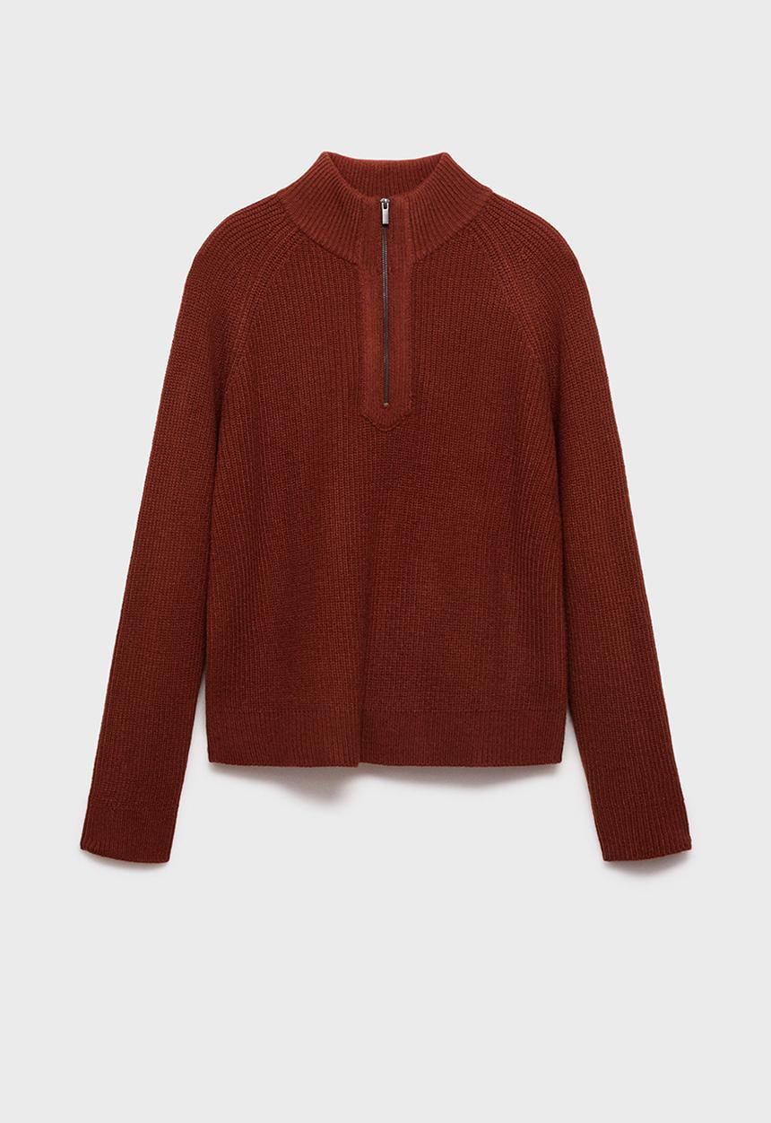 MANGO - Sweater brinap - medium orange