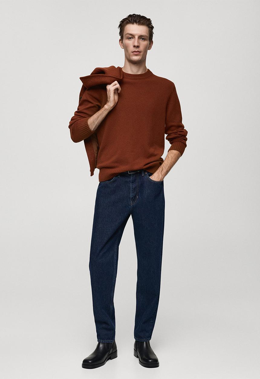 MANGO - sweater lotus - medium orange
