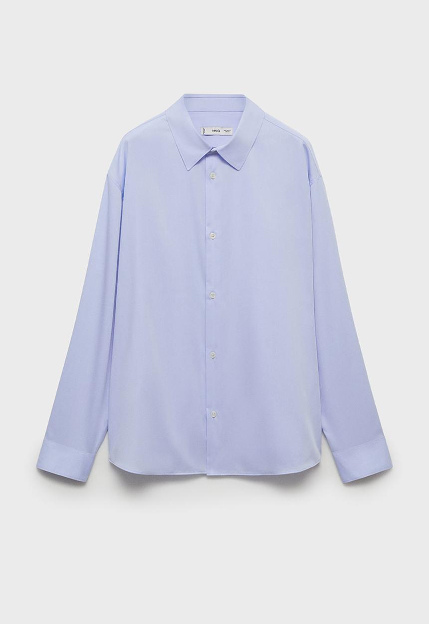 MANGO - shirt beau - light/pastel blue