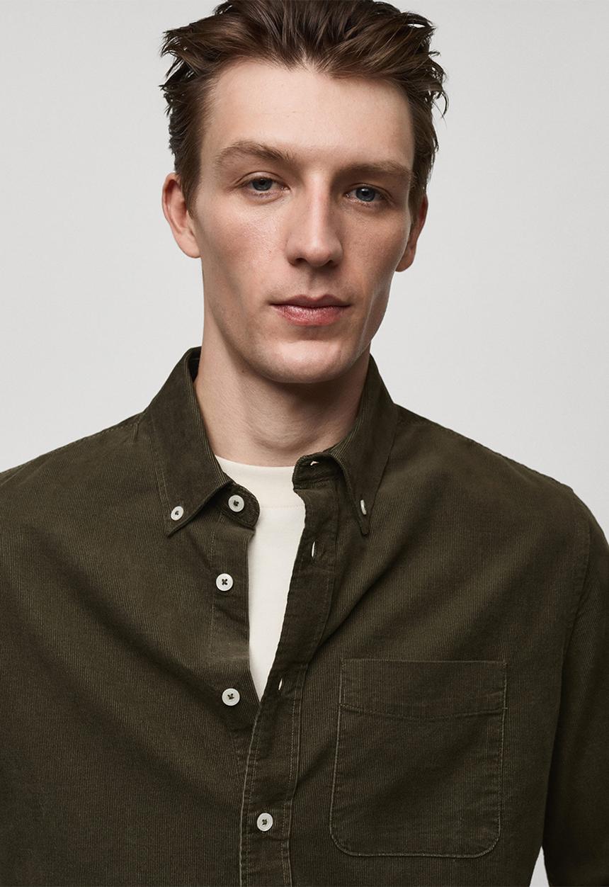 MANGO - shirt tadi - beige/khaki