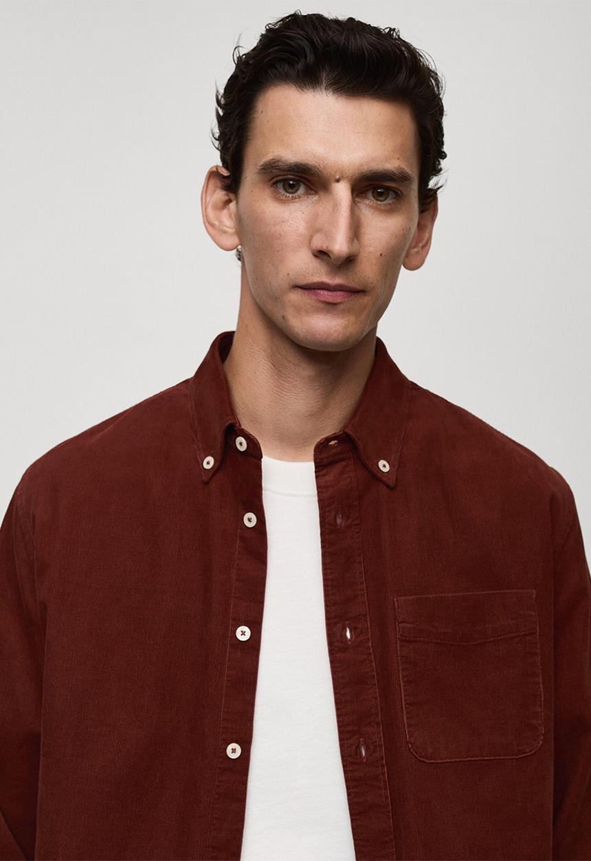 MANGO - Shirt tadi - rust/copper