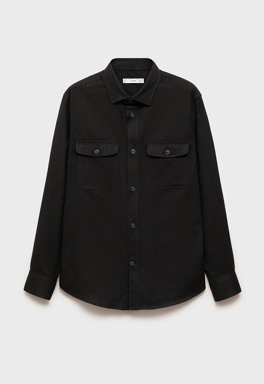 MANGO - shirt olivier - dark grey