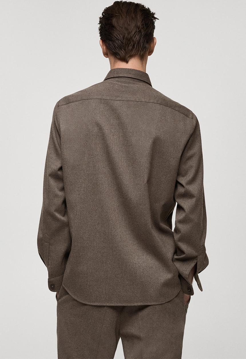 MANGO - Shirt olivier - medium grey
