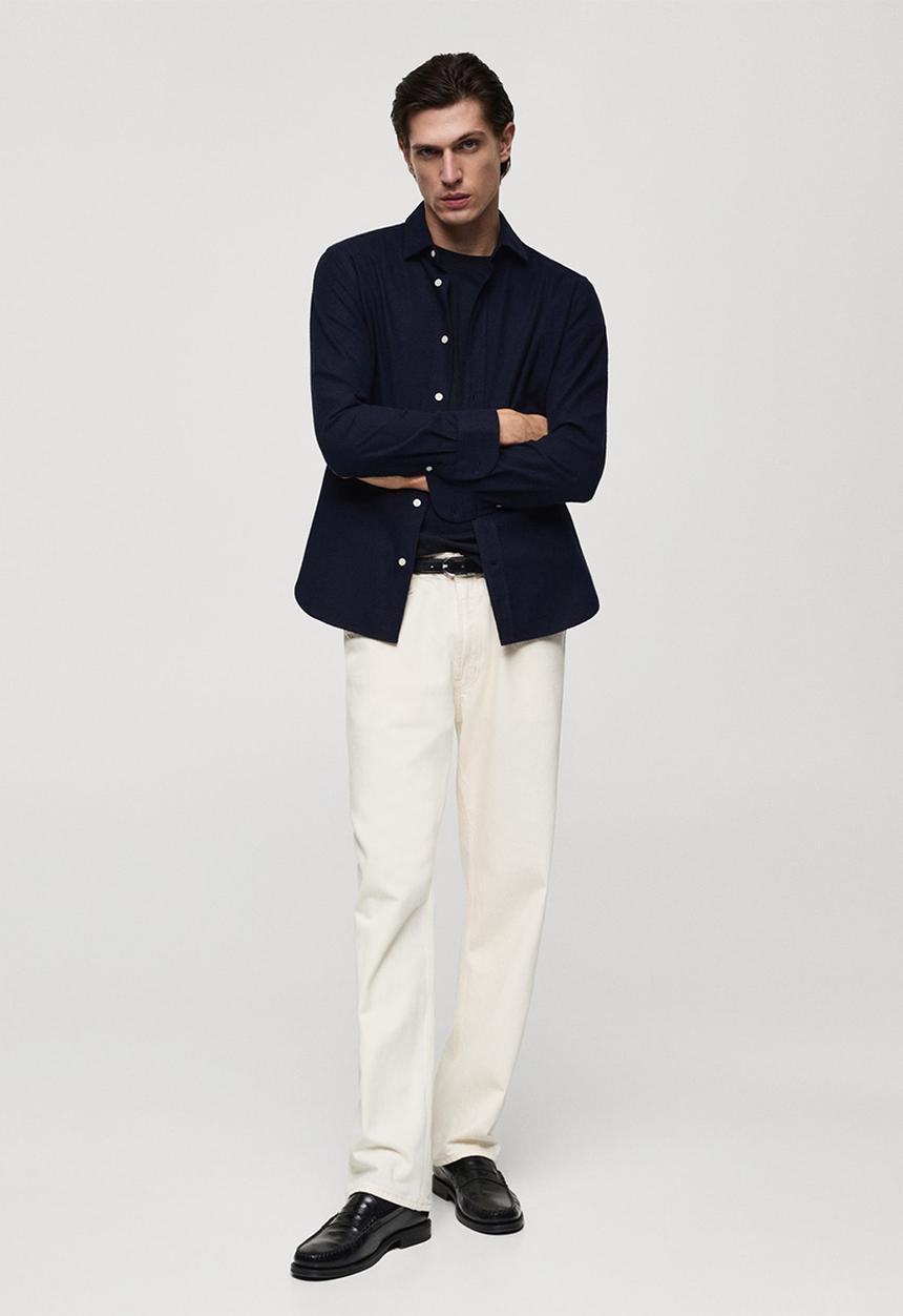 MANGO - shirt ivo - navy