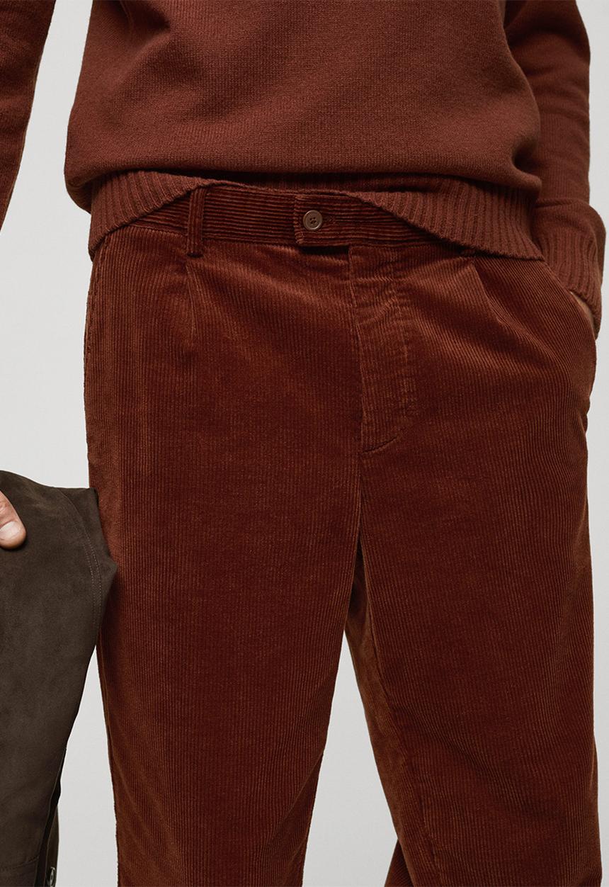 MANGO - Trousers Rascal - Rust/Copper