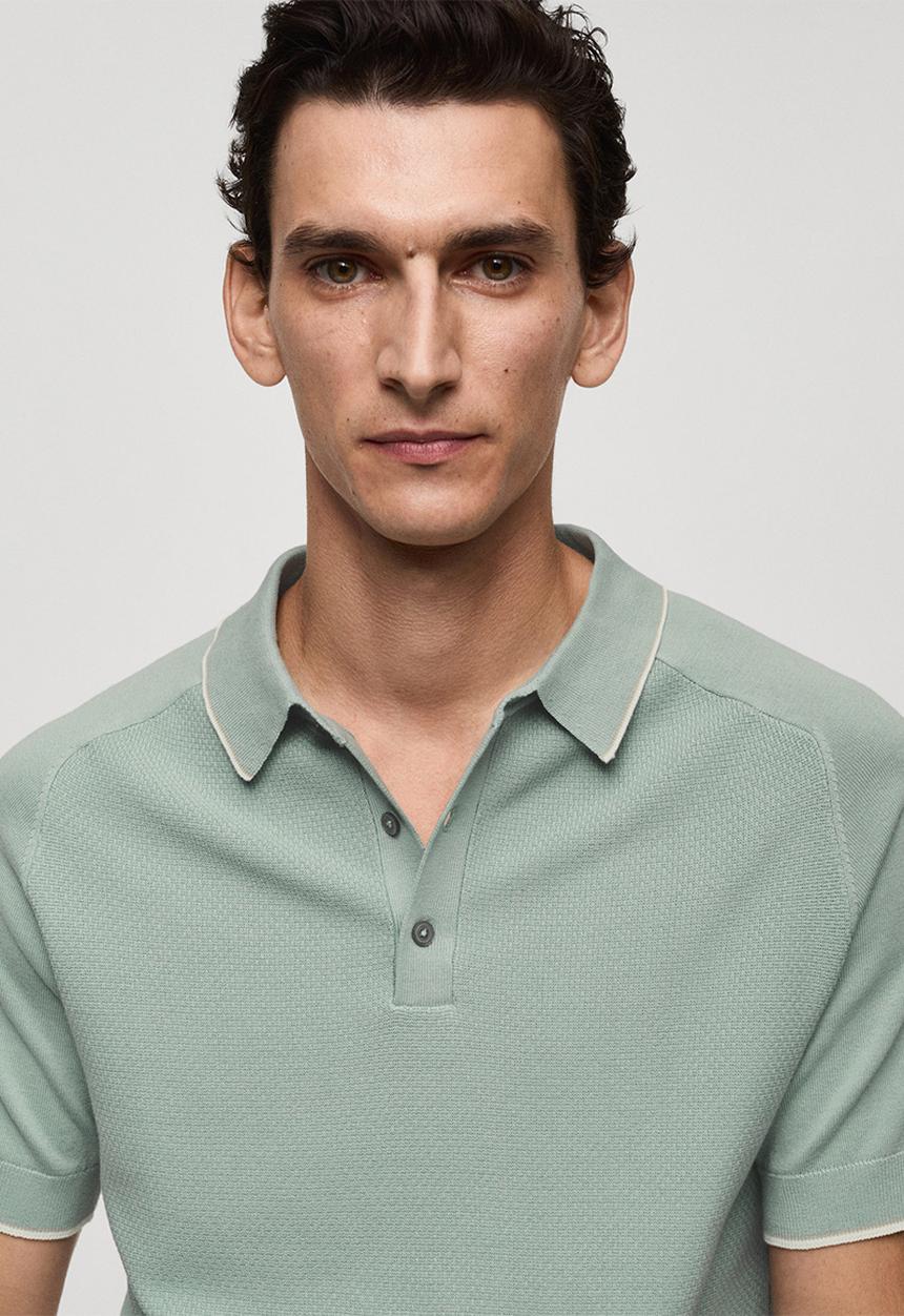 MANGO - poloshirt puroh - turquoise / aqua