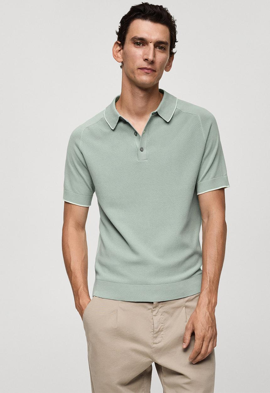 MANGO - poloshirt puroh - turquoise / aqua