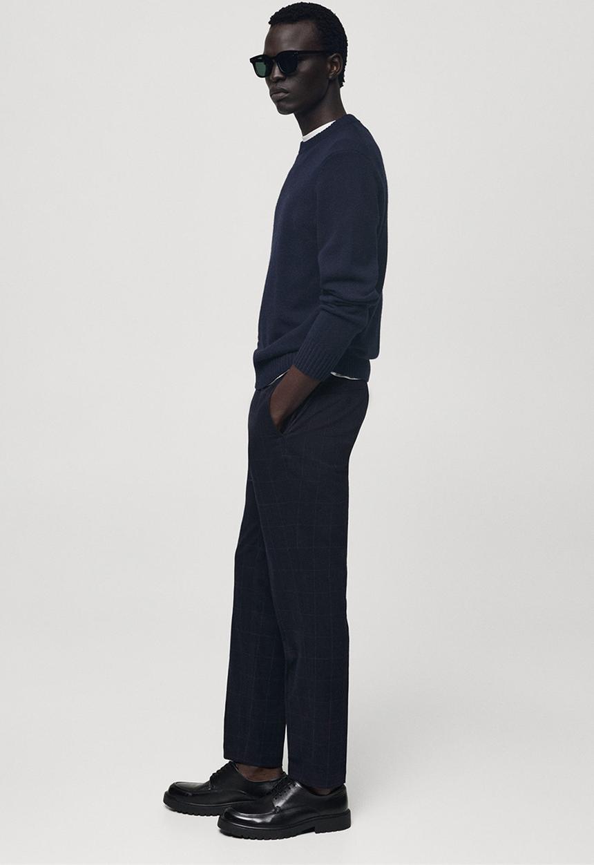 MANGO - Trousers Brest - Navy