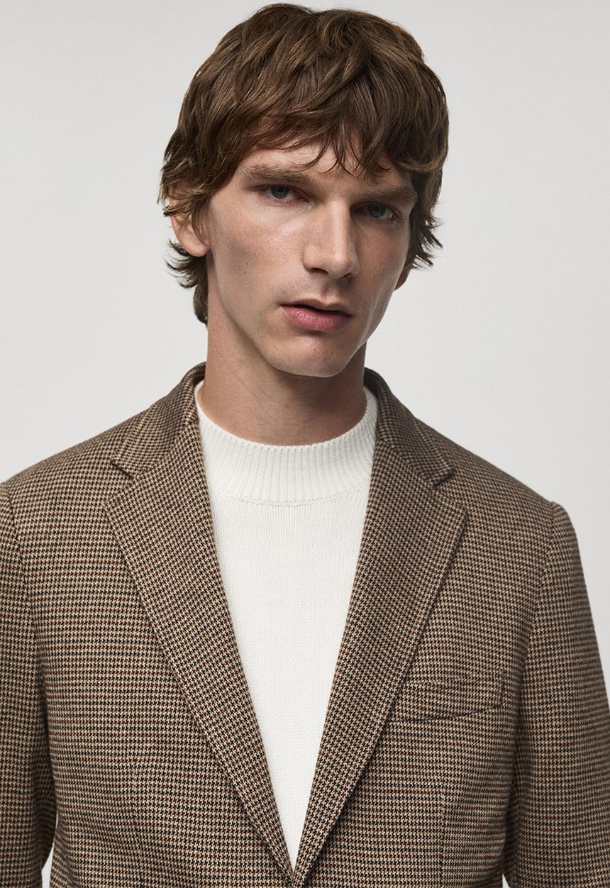 MANGO - Blazer aneto - brown