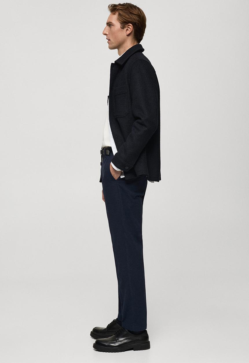 MANGO - Trousers Brest - Medium Blue