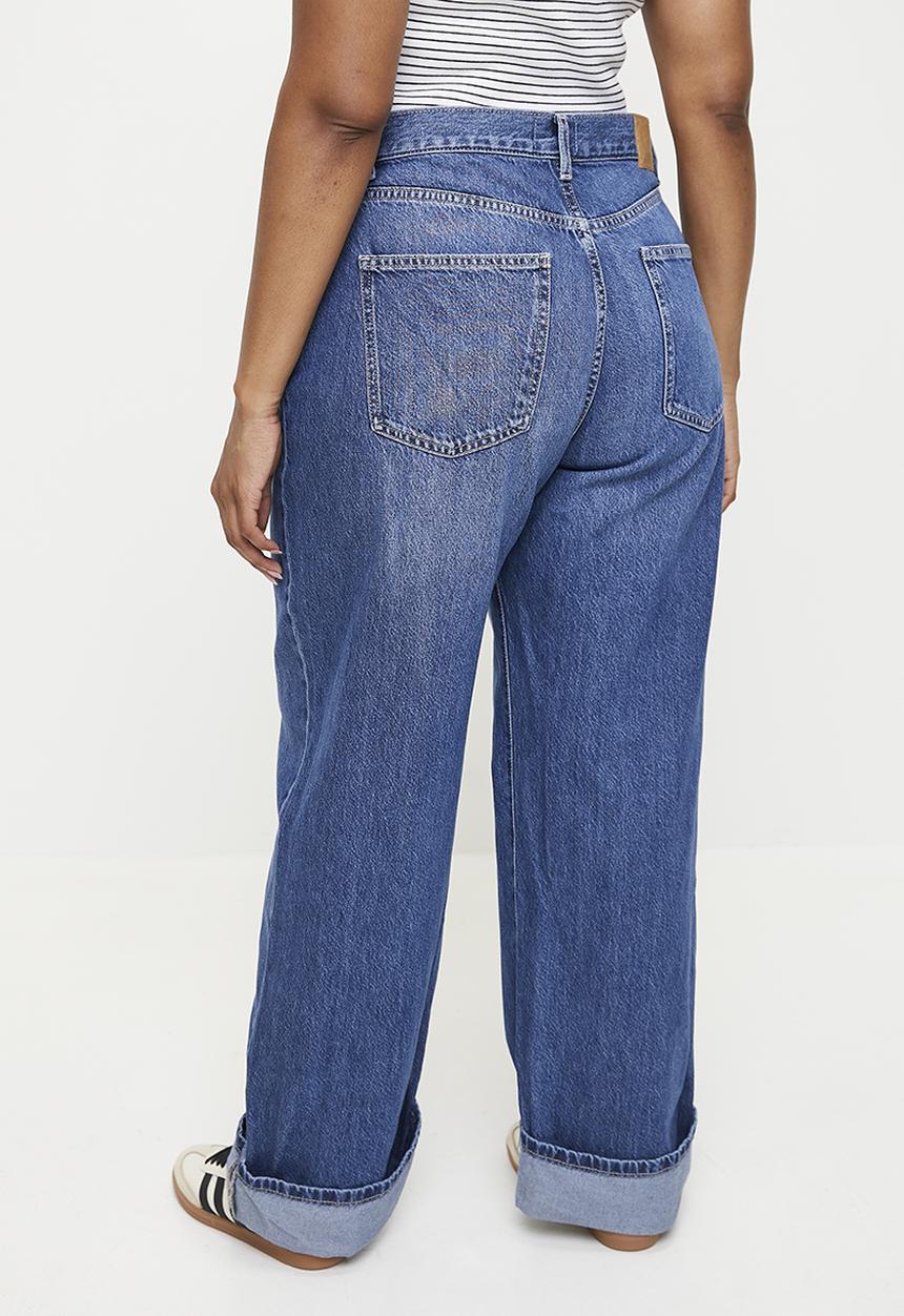 Cotton On - Plus Loose Cuff Jean - Pure Blue