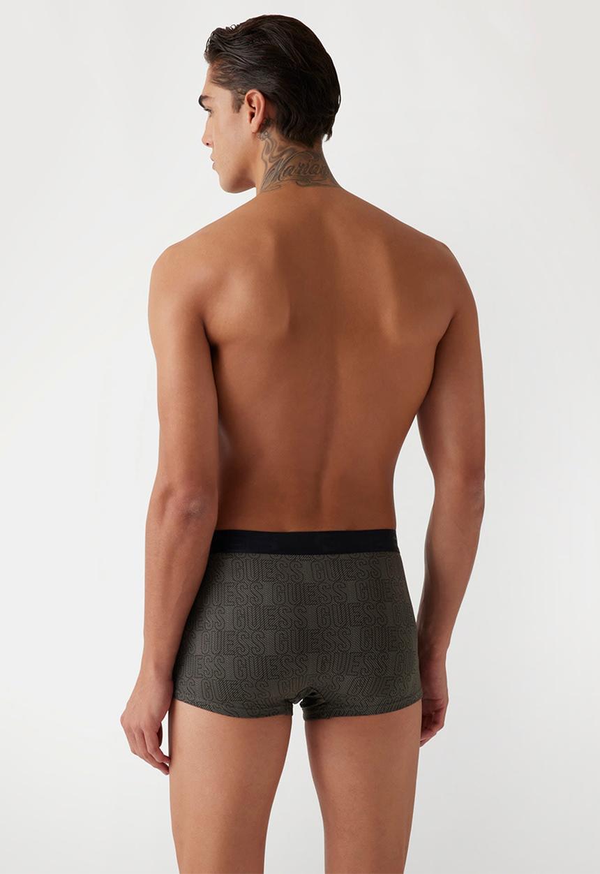 GUESS - Joe boxer trunk 3 pack - logo grid black grey