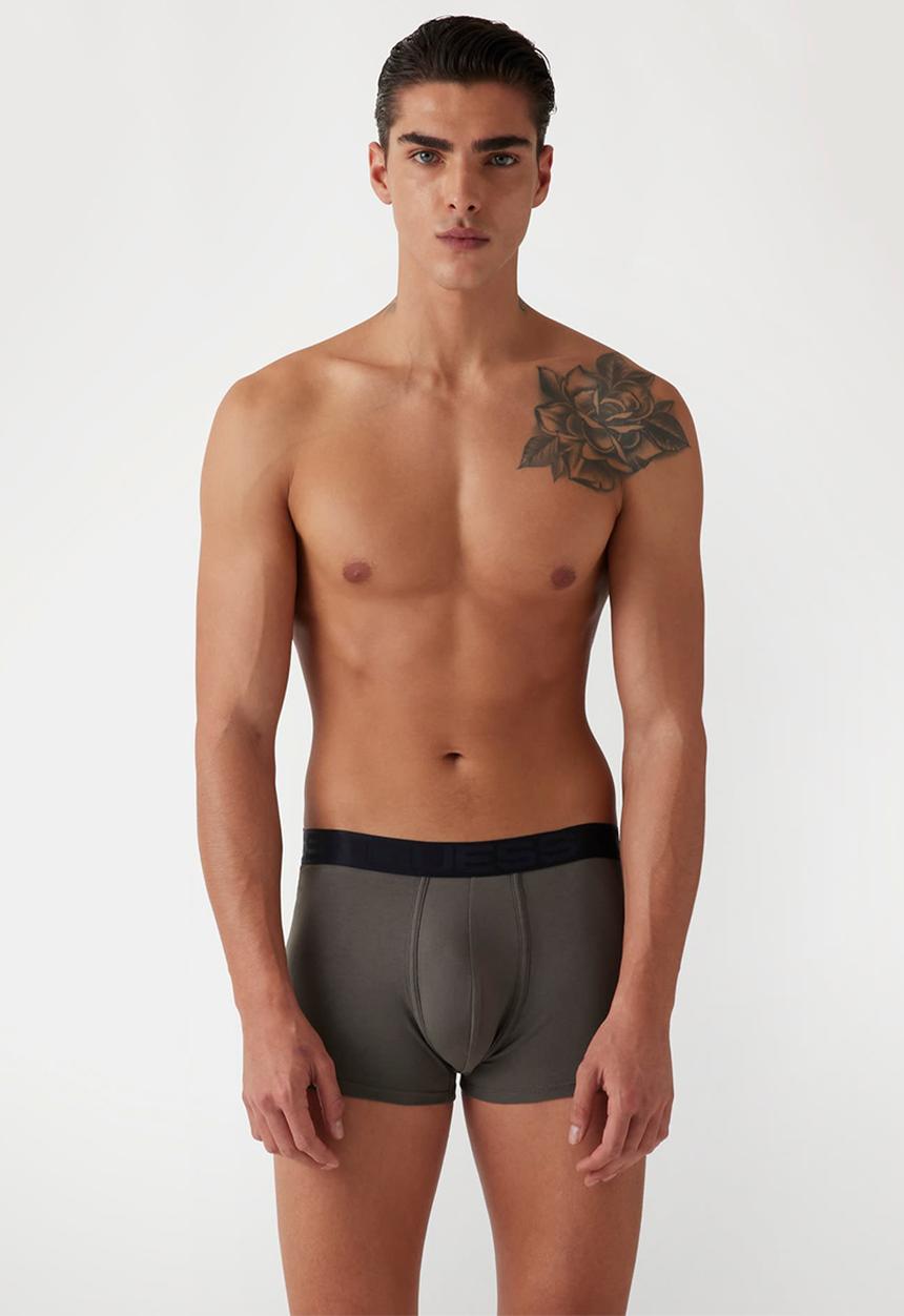 GUESS - Joe boxer trunk 3 pack - logo grid black grey