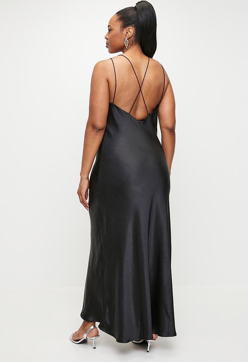 Me&B - Plus Slip Dress - Black