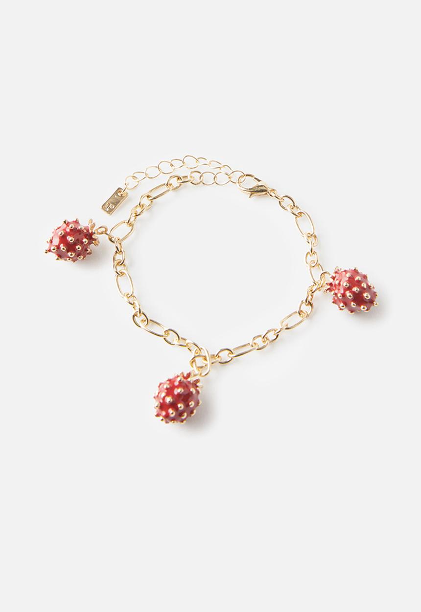 Rubi - Single bracelet- up strawberry charms