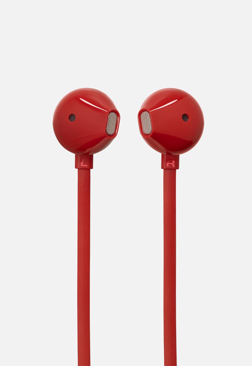 JBL - Tune 305C Wired Hi-res Earbud - Red